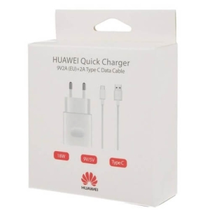 Huawei USB-C adapter + datakabel- snel laden - wit