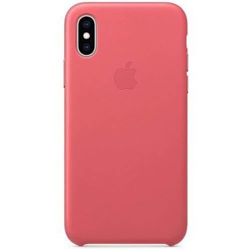 Apple iPhone XS Max leren hoes - Peony Pink
