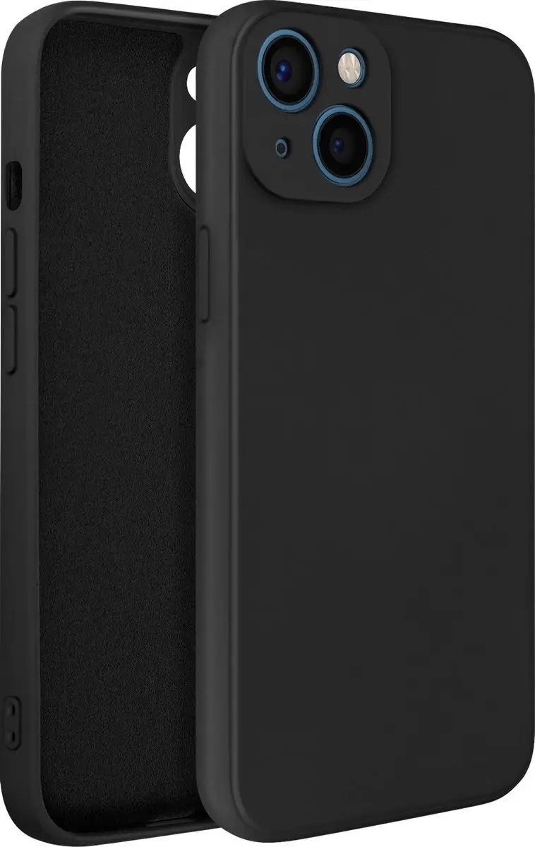 Silicone Backcover voor de iPhone 14  - Zwart