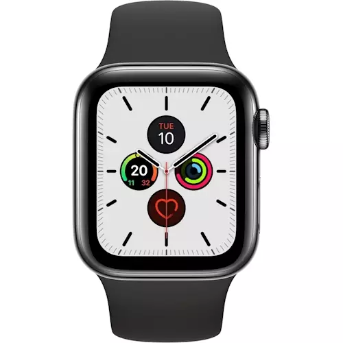 Apple Watch Series 5 Aluminium Zwart 40mm Wifi Zwart Sportbandje